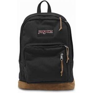 Jansport black backpack with cheetah print base, Y2K vibes